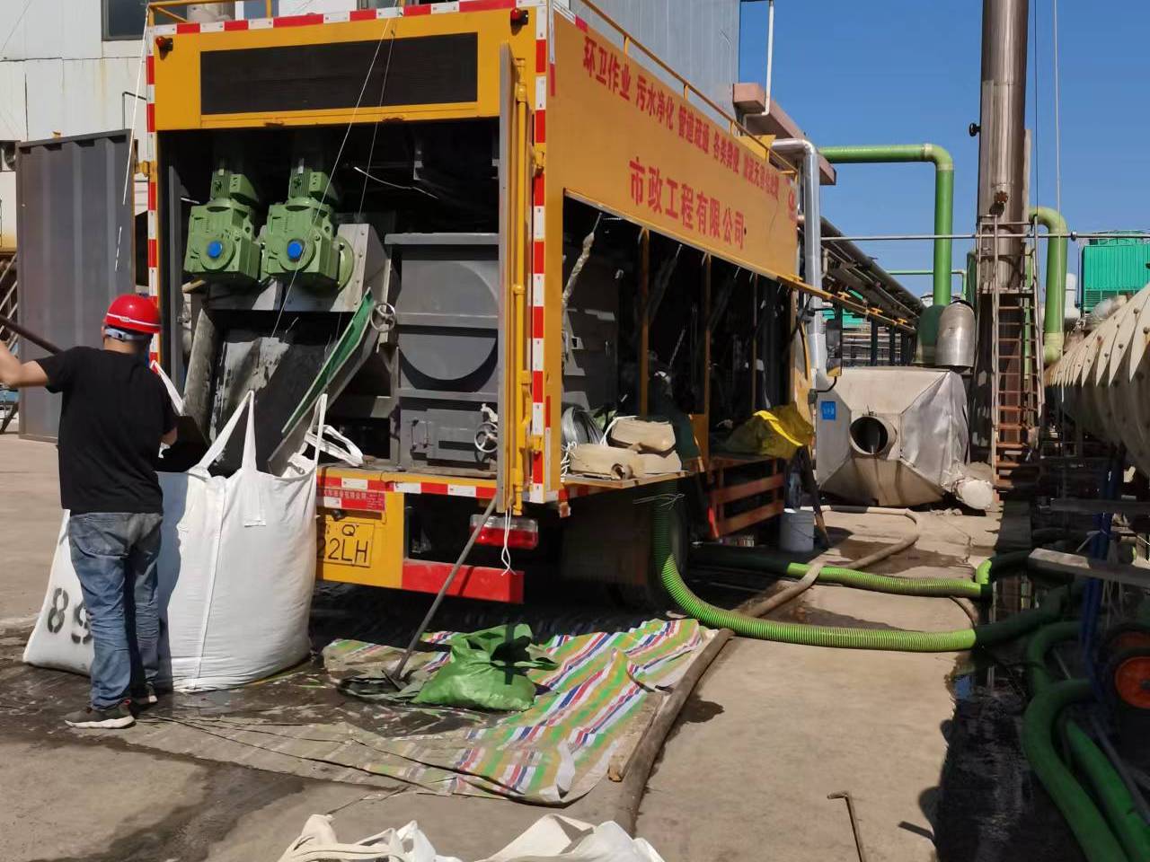 咸宁淤泥压干处理